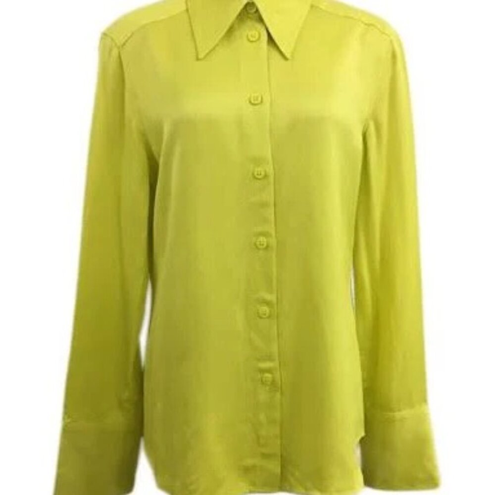 Zara vibrant yellow women's button down - never worn!